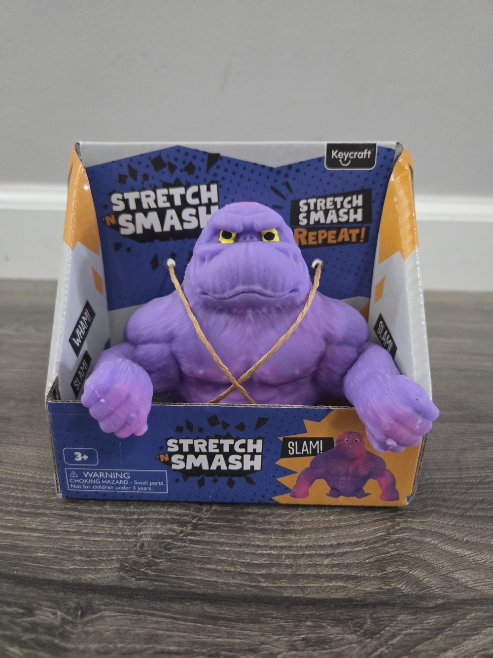 Purple Stretch 'n Smash Gorilla Toy - NEW